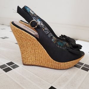 Charlotte Russe - Black Wedges